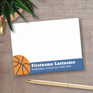 Notas Post-it® Entrenador de baloncesto o profesor de educación 