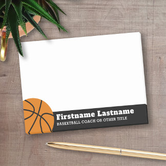 Notas Post-it® Entrenador de baloncesto o profesor de educación f