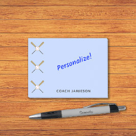 Notas Post-it® Entrenador de béisbol personalizado de murciélagos