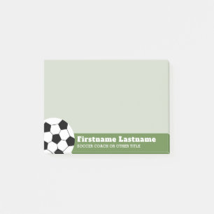 Notas Post-it® Entrenador o profesor de pelota de fútbol - Dibujo