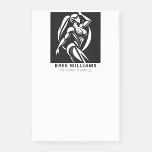 Notas Post-it® Entrenamiento Personal de Fitness para Mujer Fuert