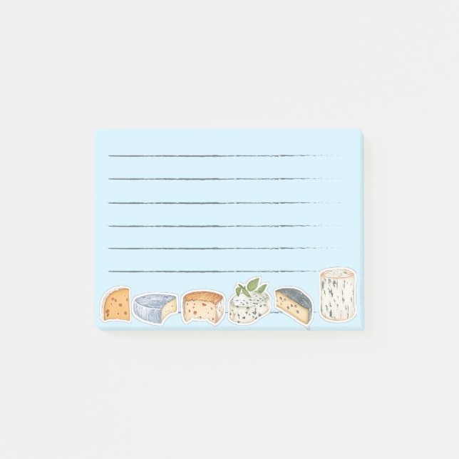 Notas Post-it® Entusiasta del queso (Anverso)