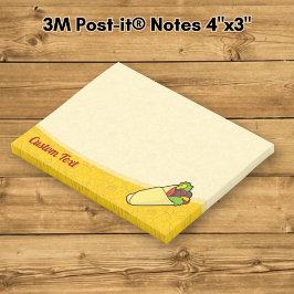 Notas Post-it® Envoltura de sándwich de tortilla