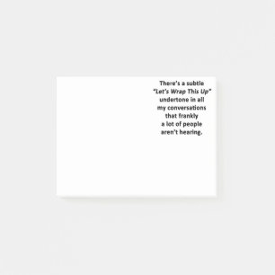 Notas Post-it® Envolvamos esto para arriba