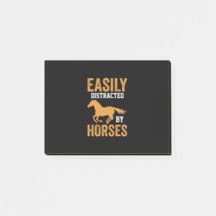 Notas Post-it® Equestrian Gift Easily Distracted By Equestrian