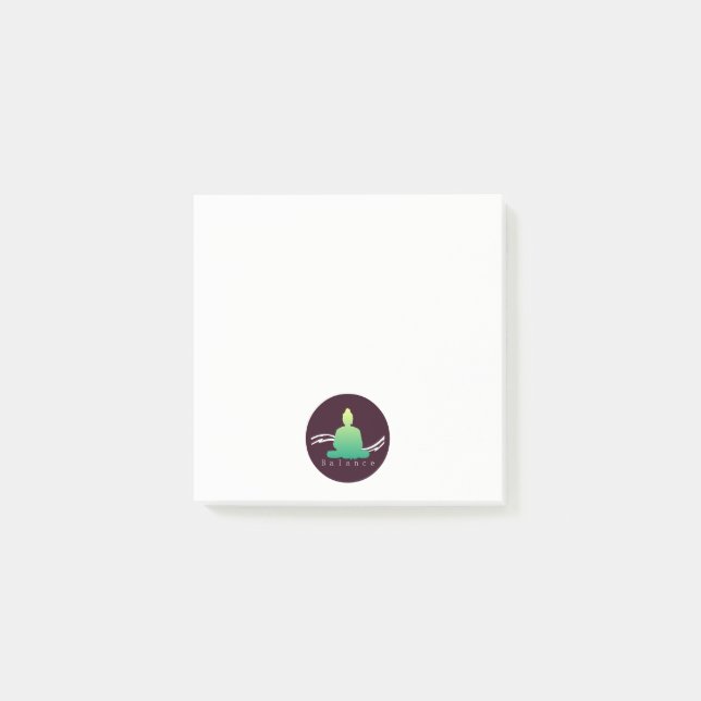 Notas Post-it® "Equilibrio" Bella Buda. (Anverso)