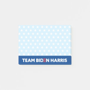 Notas Post-it® Equipo Biden Harris Personalizado de patrón Estrel
