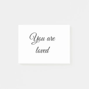 Notas Post-it® Eres amado cita de motivación solar consciente ben