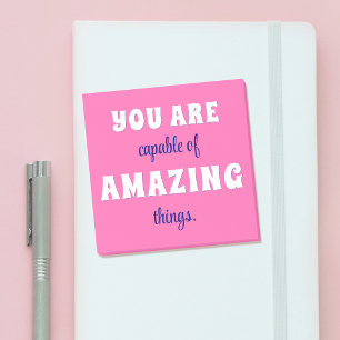 Notas Post-it® Eres Capaz de Cosas Increíbles Positivo