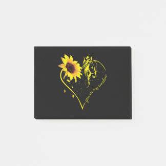 Notas Post-it® Eres Mi Sunshine Sunflower Y Mi Caballo