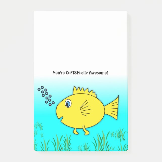 Notas Post-it® Eres O-Fish-Alimenticio Oficial (Anverso)