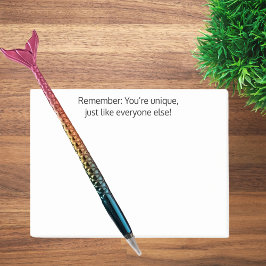 Notas Post-it® Eres único como todos los demás,Divertido,Personal