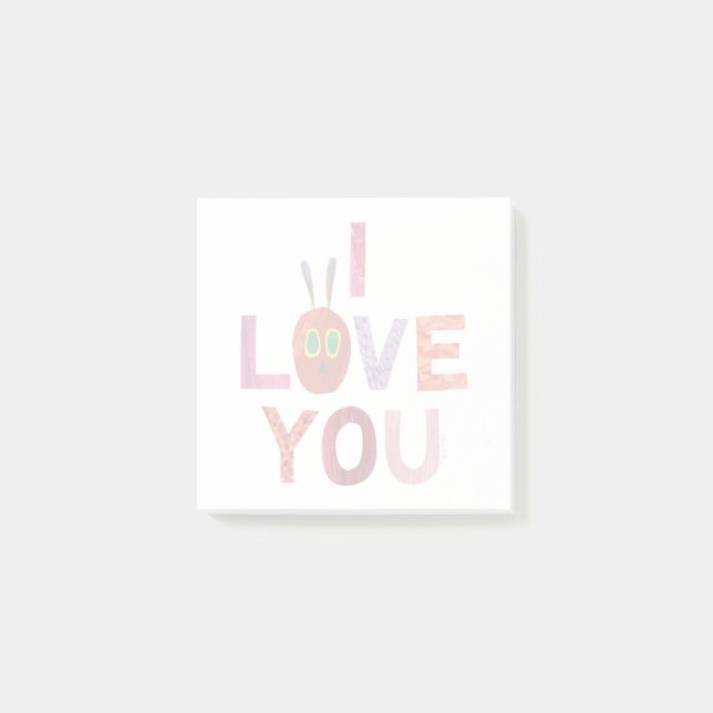 Notas Post-it® Eric Carle | Caterpillar te amo (Anverso)