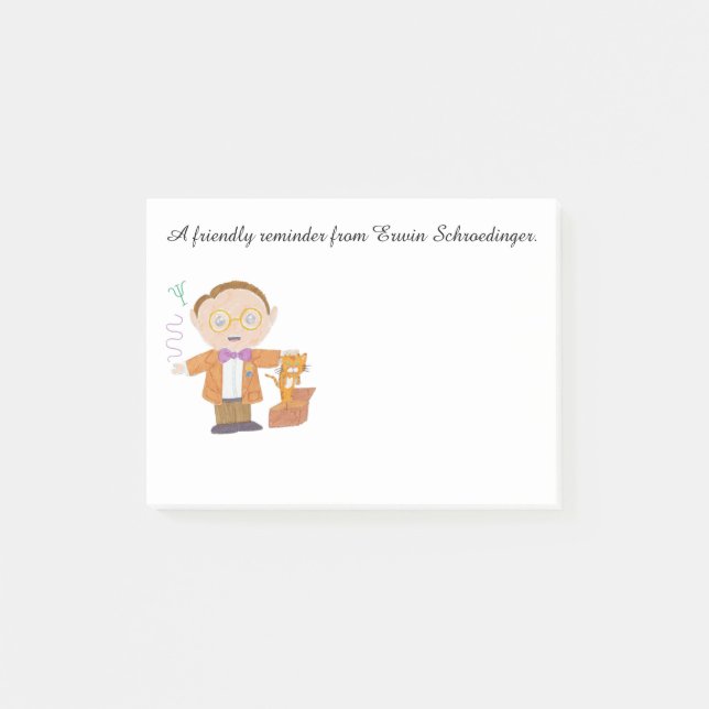 Notas Post-it® Erwin Schrödinger (Anverso)