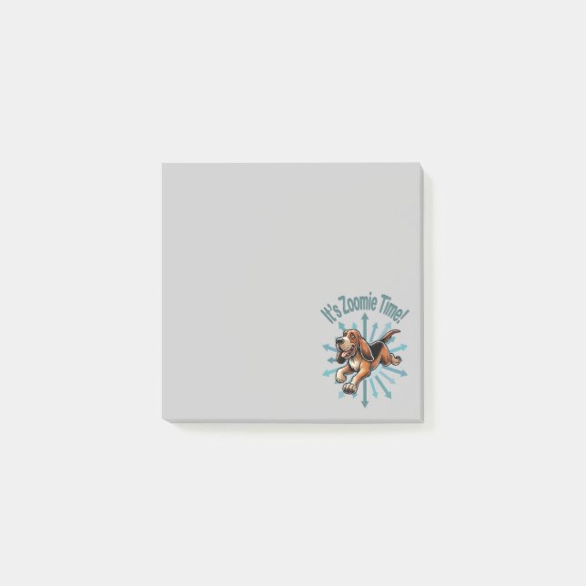 Notas Post-it® Es hora de Zoomie Hound Dog (Anverso)
