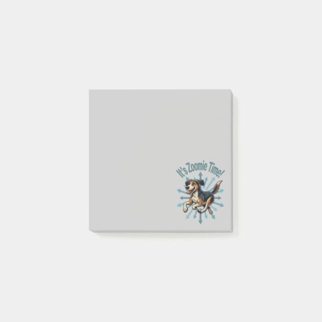 Notas Post-it® Es hora de Zoomie Mutt Mediano (Anverso)
