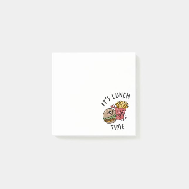 Notas Post-it® Es la hora del almuerzo (Anverso)