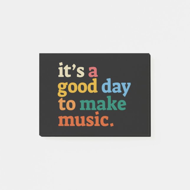 Notas Post-it® es un buen día para hacer música (Anverso)