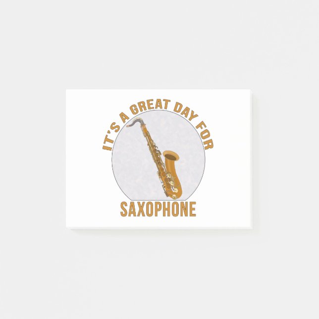 Notas Post-it® Es un gran día para el saxofón (Anverso)