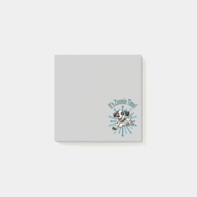 Notas Post-it® Es Zoomie Time Dalmatian (Anverso)