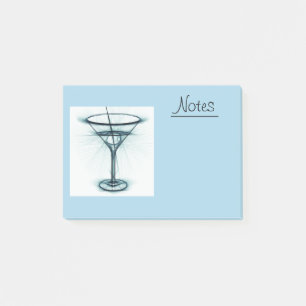 Notas Post-it® Esbozo de cristal de Martini