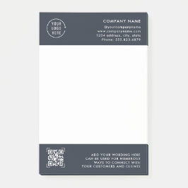 Notas Post-it® Escaneo de código QR | Logotipo profesional de la 