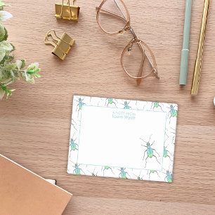 Notas Post-it® Escarabajo azul