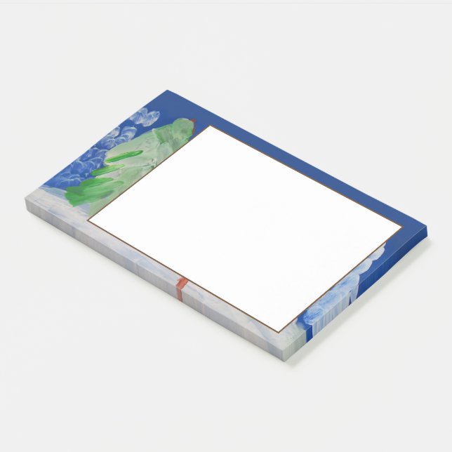 Notas Post-it® Escena de invierno (En perspectiva)