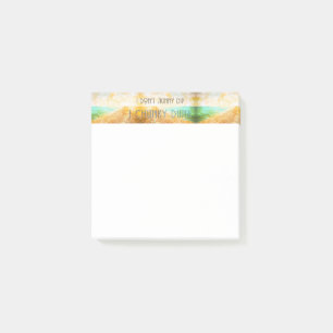 Notas Post-it® Escena de playa idílica y cálida de SlipperyJoe ca