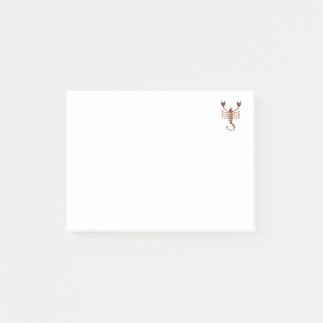 Notas Post-it® Escorpión (Anverso)
