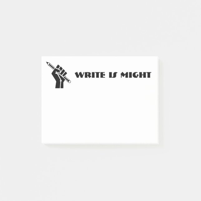 Notas Post-it® Escribir es poder (Anverso)