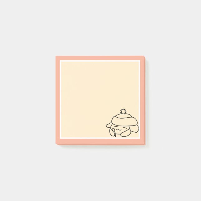Notas Post-it® Escritor conejito (Anverso)