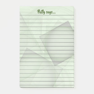 Notas Post-it® Escritor de mensajes de nombre personalizado Geom