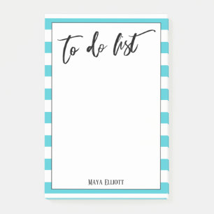 Notas Post-it® Escritura A Mano Para Hacer Lista De Rayas Blancas