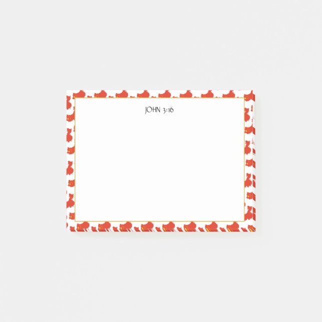Notas Post-it® Escritura cristiana de CHINA (Anverso)
