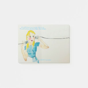 Notas Post-it® Escuchen a los demás....por arte de Tara Lillian