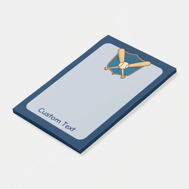 Notas Post-it® Escudo de béisbol (En perspectiva)