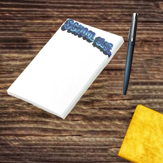 Notas Post-it® Escuela Bluz-3DII (These School Bluz-3DII Post-It-Notes, make it easy, to write cool, notes and memos!)