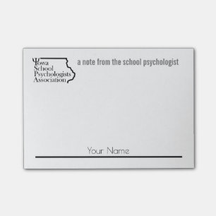 Notas Post-it® Escuela conocida de encargo Psych de Iowa. Assoc.