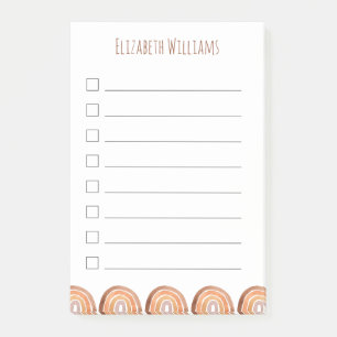Notas Post-it® Escuela de nombres personalizados Boho moderno Rai