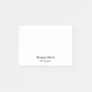 Notas Post-it® Escuela negra y blanca