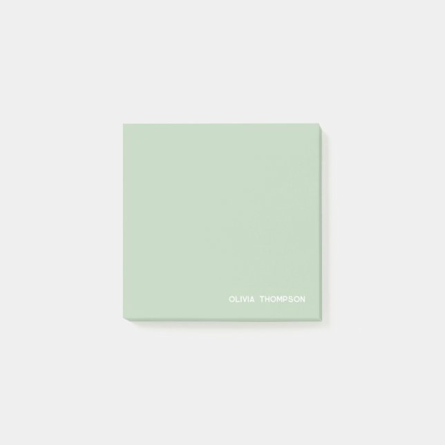 Notas Post-it® Escuela Verde Giratoria Personalizada (Anverso)