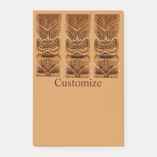 Notas Post-it® Escultura Tiki de oro Thunder_Cove (Anverso)