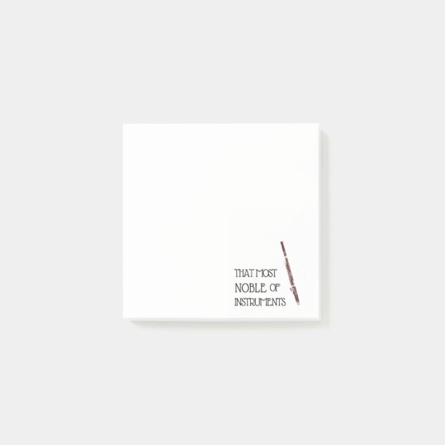 Notas Post-it® Ese la más noble de los instrumentos - post-it del (Anverso)