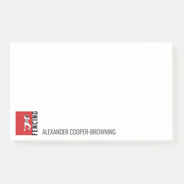 Notas Post-it® Esgrima (Anverso)