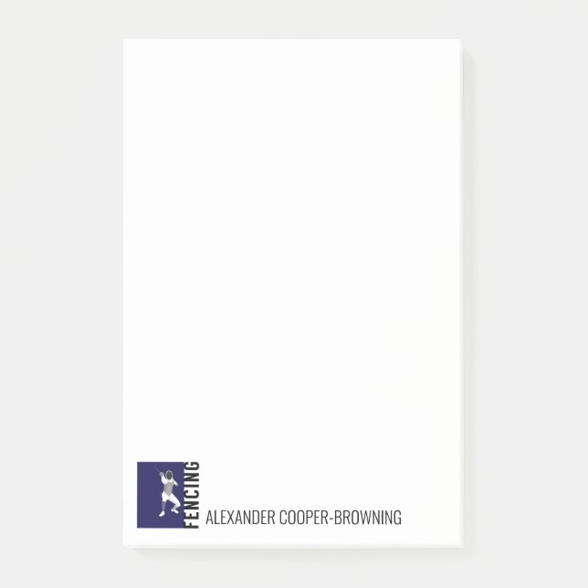 Notas Post-it® Esgrima (Anverso)