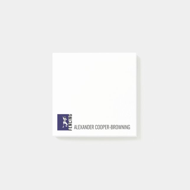 Notas Post-it® Esgrima (Anverso)
