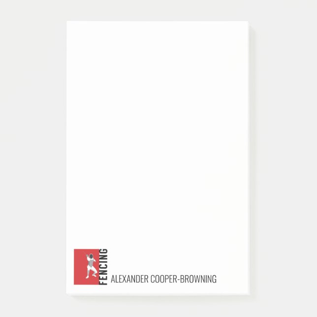 Notas Post-it® Esgrima (Anverso)