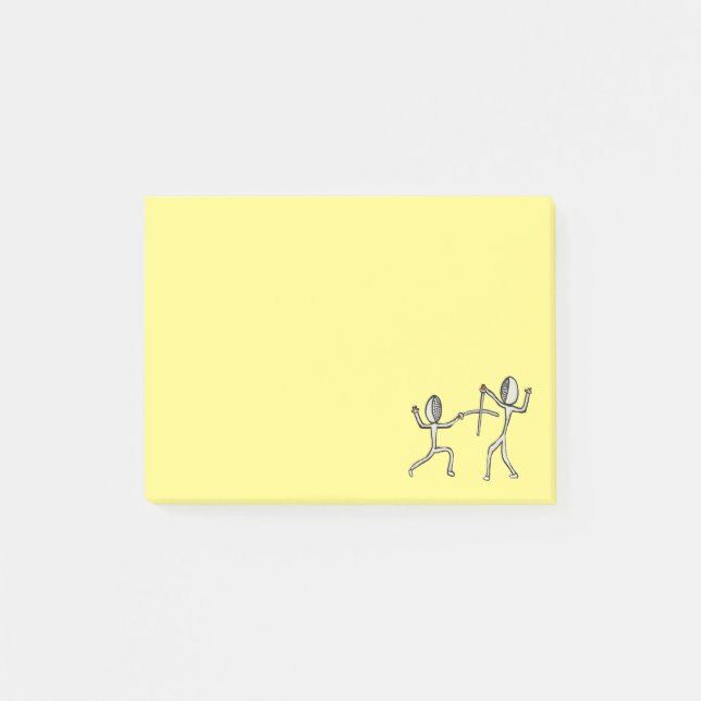 Notas Post-it® Esgrima (Anverso)