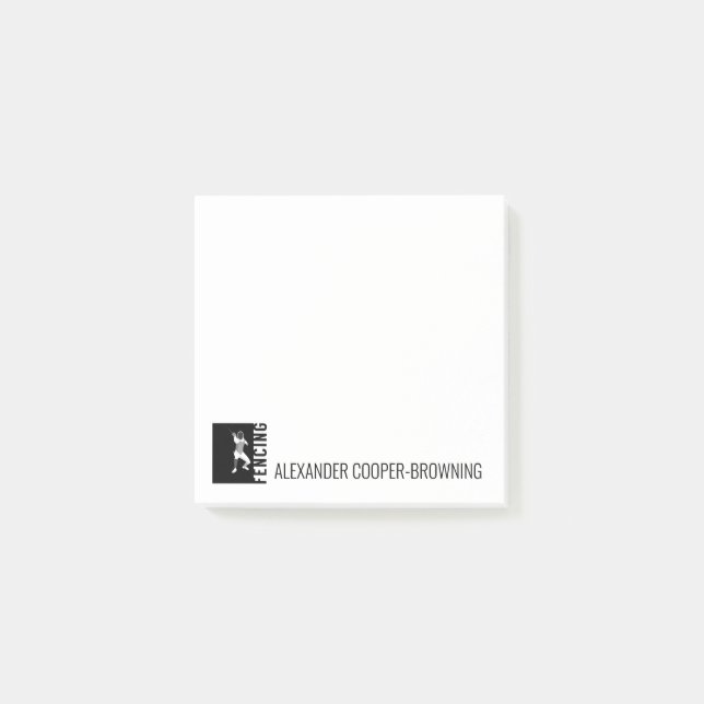 Notas Post-it® Esgrima (Anverso)